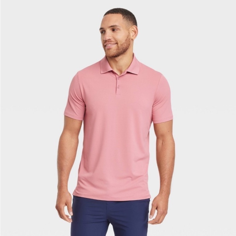 Men's Textured Polo Shirt - All In Motion™
Rose red nwt